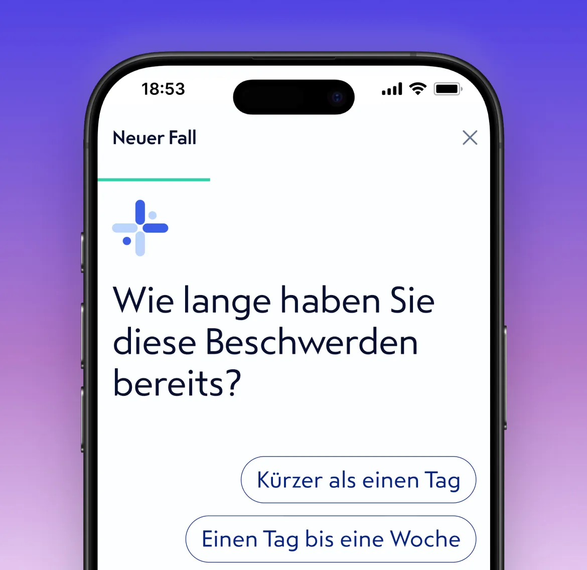dentinostic App, Nachricht zur Rezept-Anfrage