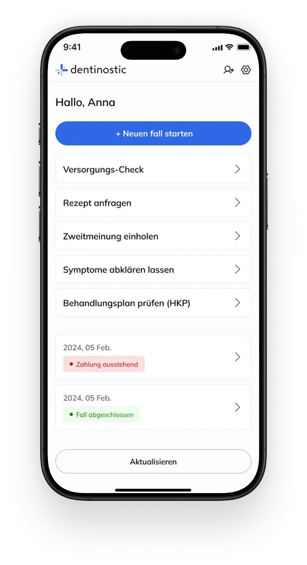 Probleme mit Füllung, Krone oder anderer Versorgung?