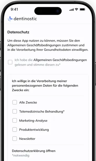 dentinostic App auf Deutsch